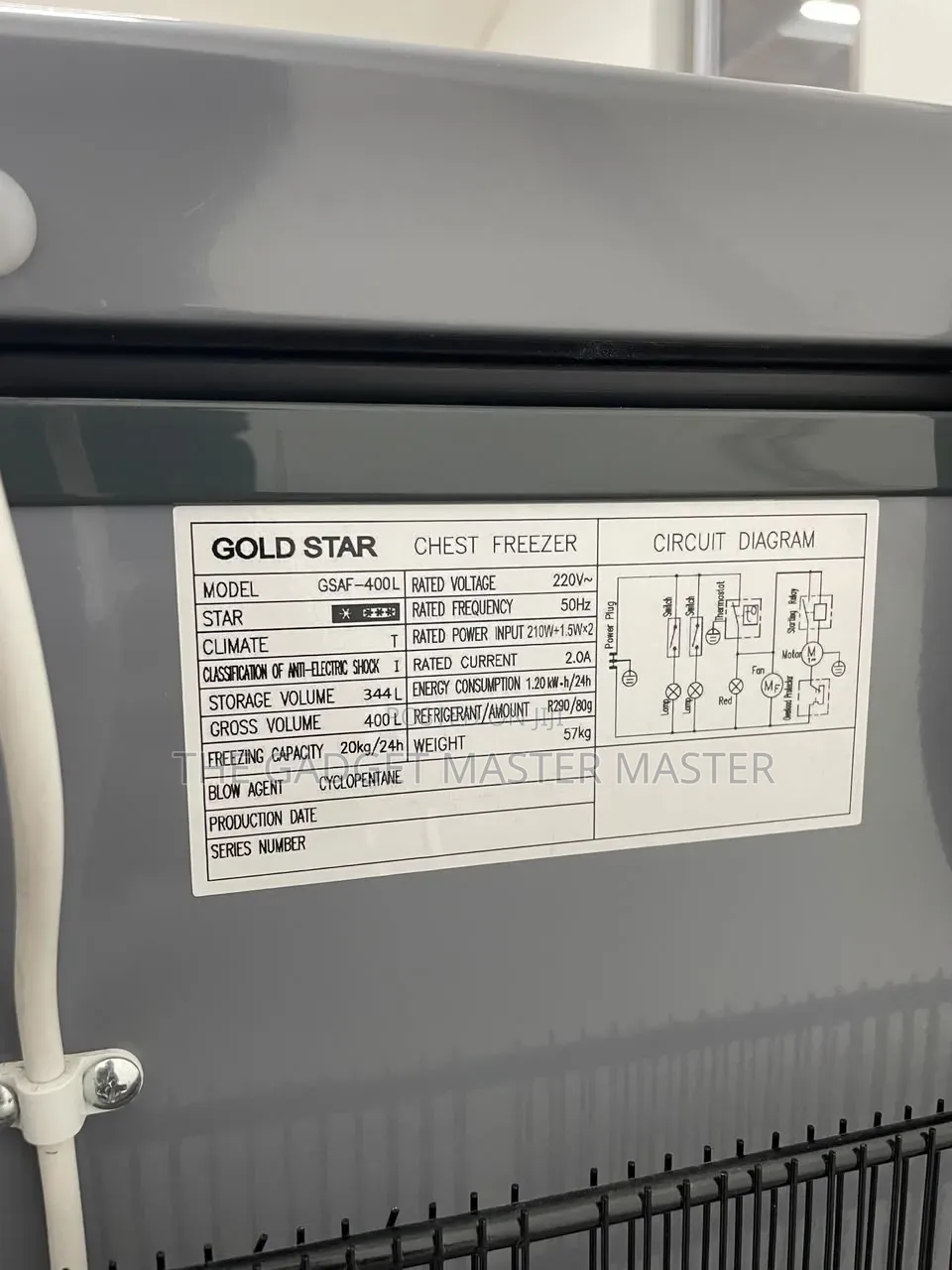 Gold Star Gsaf-400l Double Door Chest Freezer