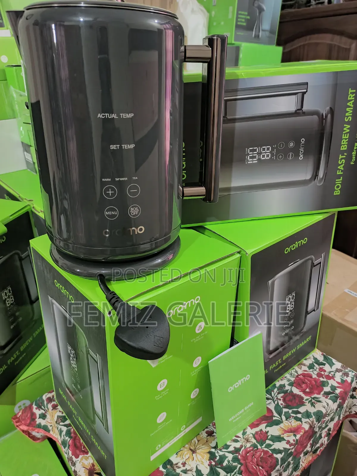 Oraimo Fastbrew Fast Smart 1.7l 316 Stainless Steel Electric Kettle