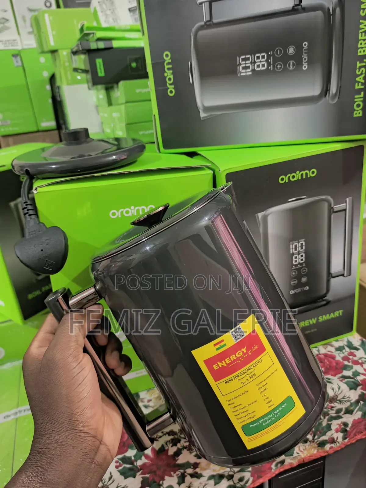 Oraimo Fastbrew Fast Smart 1.7l 316 Stainless Steel Electric Kettle