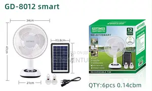 Solar Rechargeable Fan