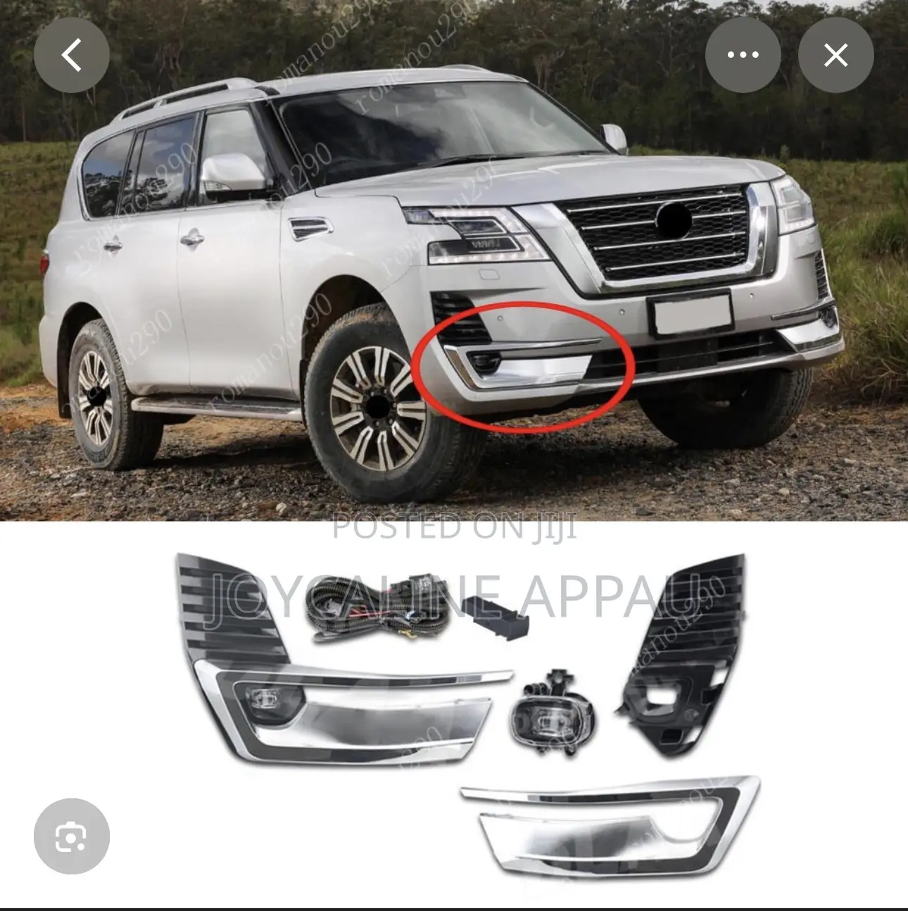 Nissan Patrol 2020 to 2024 Fog Light and Cover Led