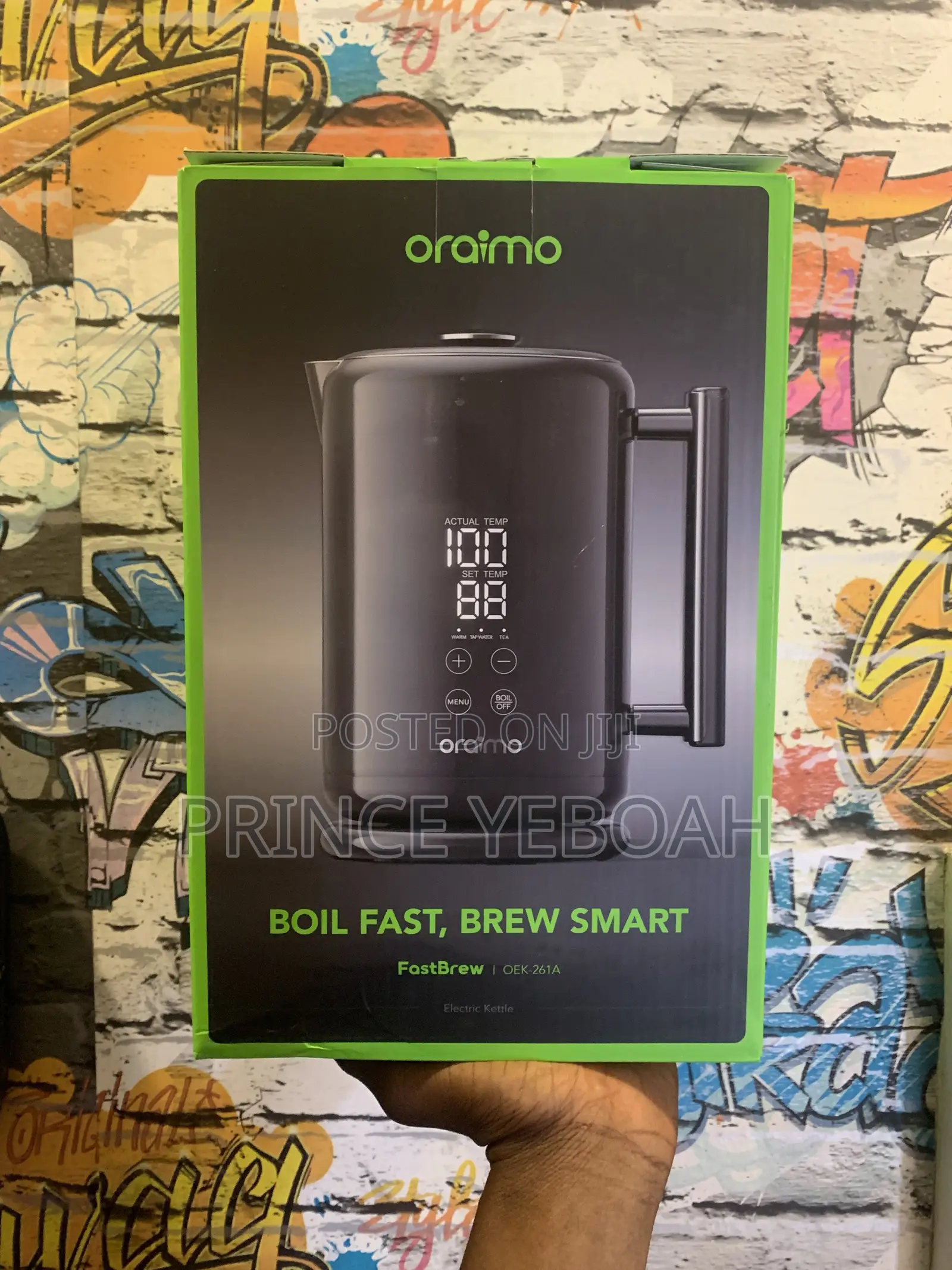 Oraimo Fastbrew Smart Electric Kettle (Model: Oek-261a).