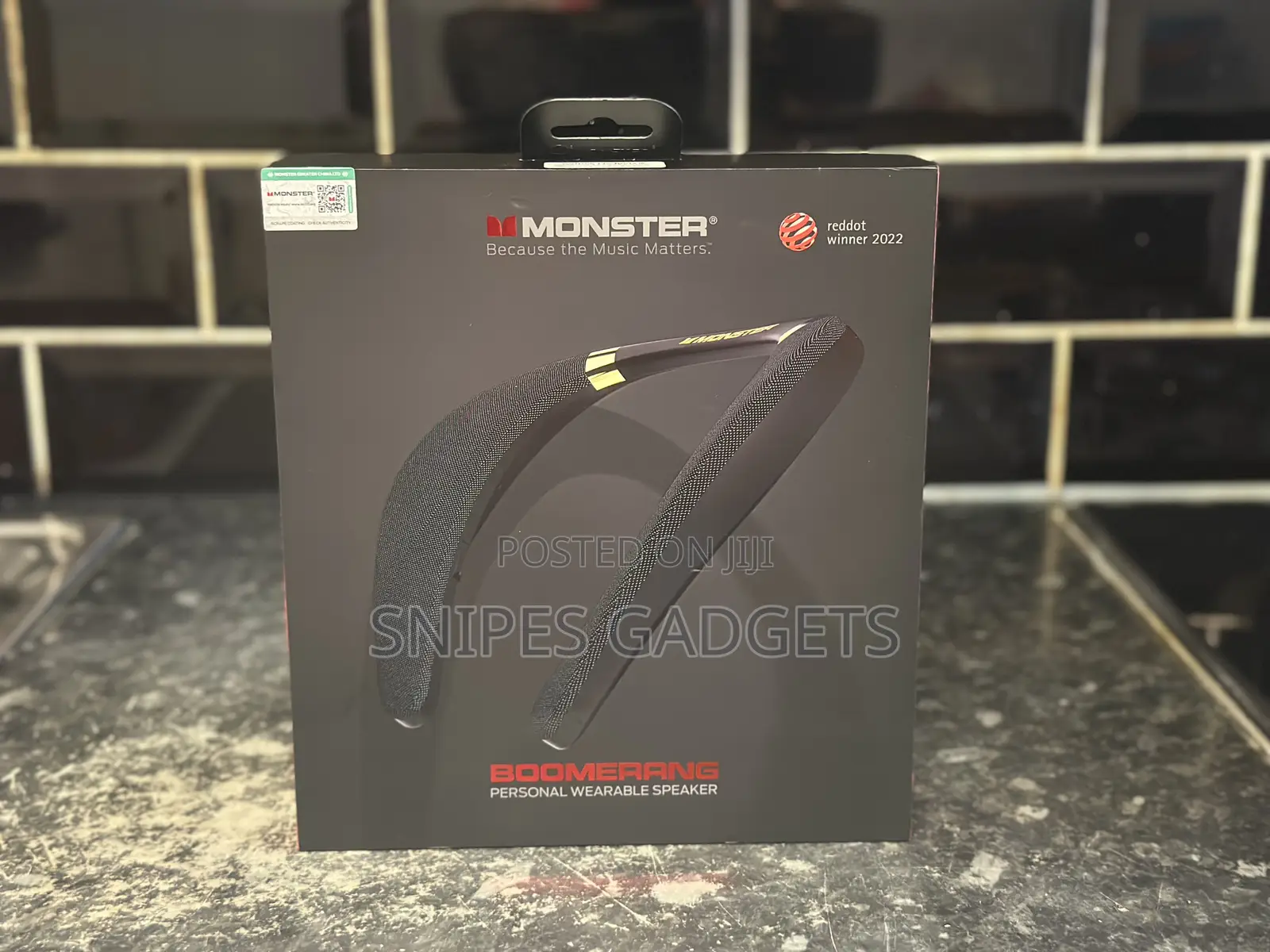 Monster Boomerang Personal Wearable Bluetooth Speaker
