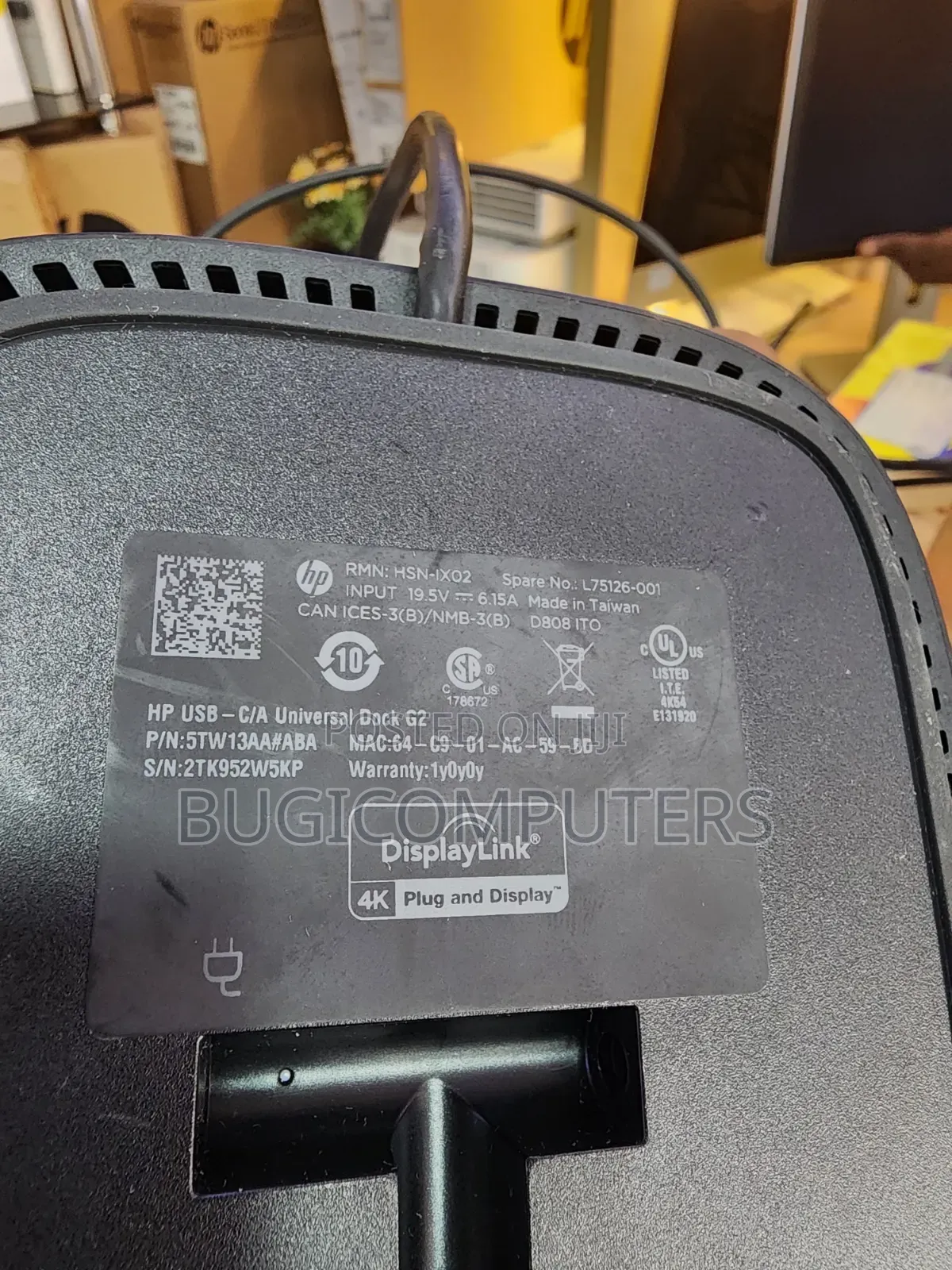 ​Title: Hp Usb-C/a Universal Dock G2
