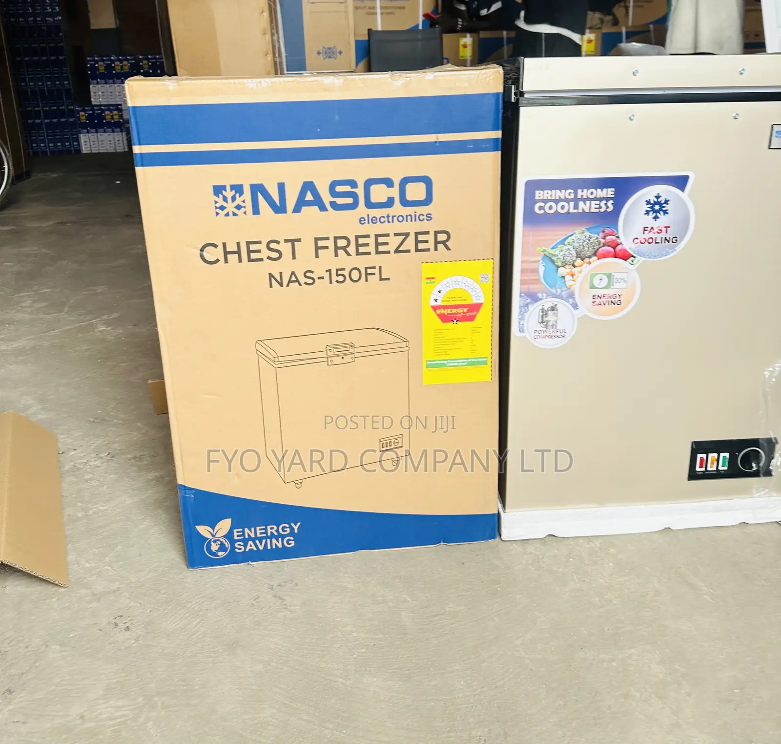 Energy Efficient Fast Cooling Nasco 100l Capacity Chest Freezer