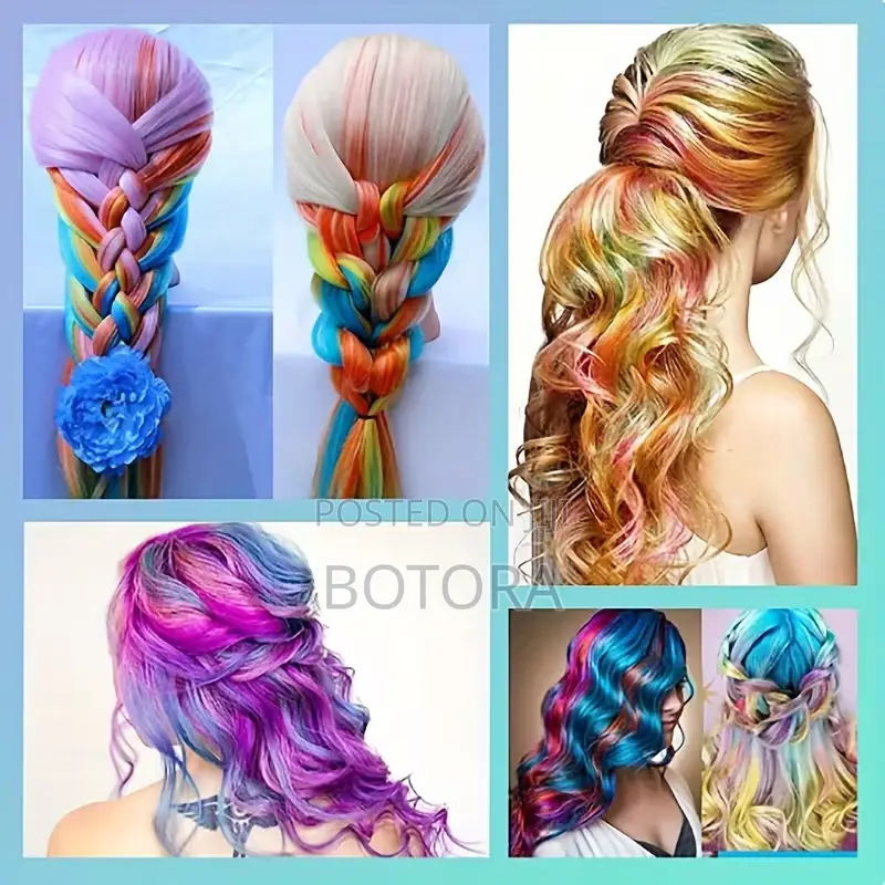 10-Color Hair Chalk Makeup Kit