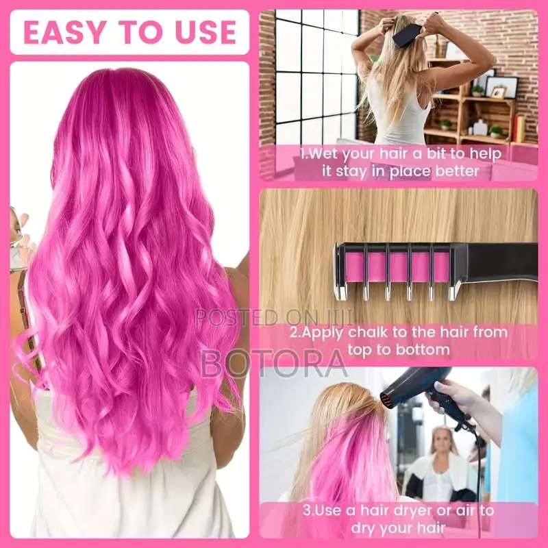 10-Color Hair Chalk Makeup Kit