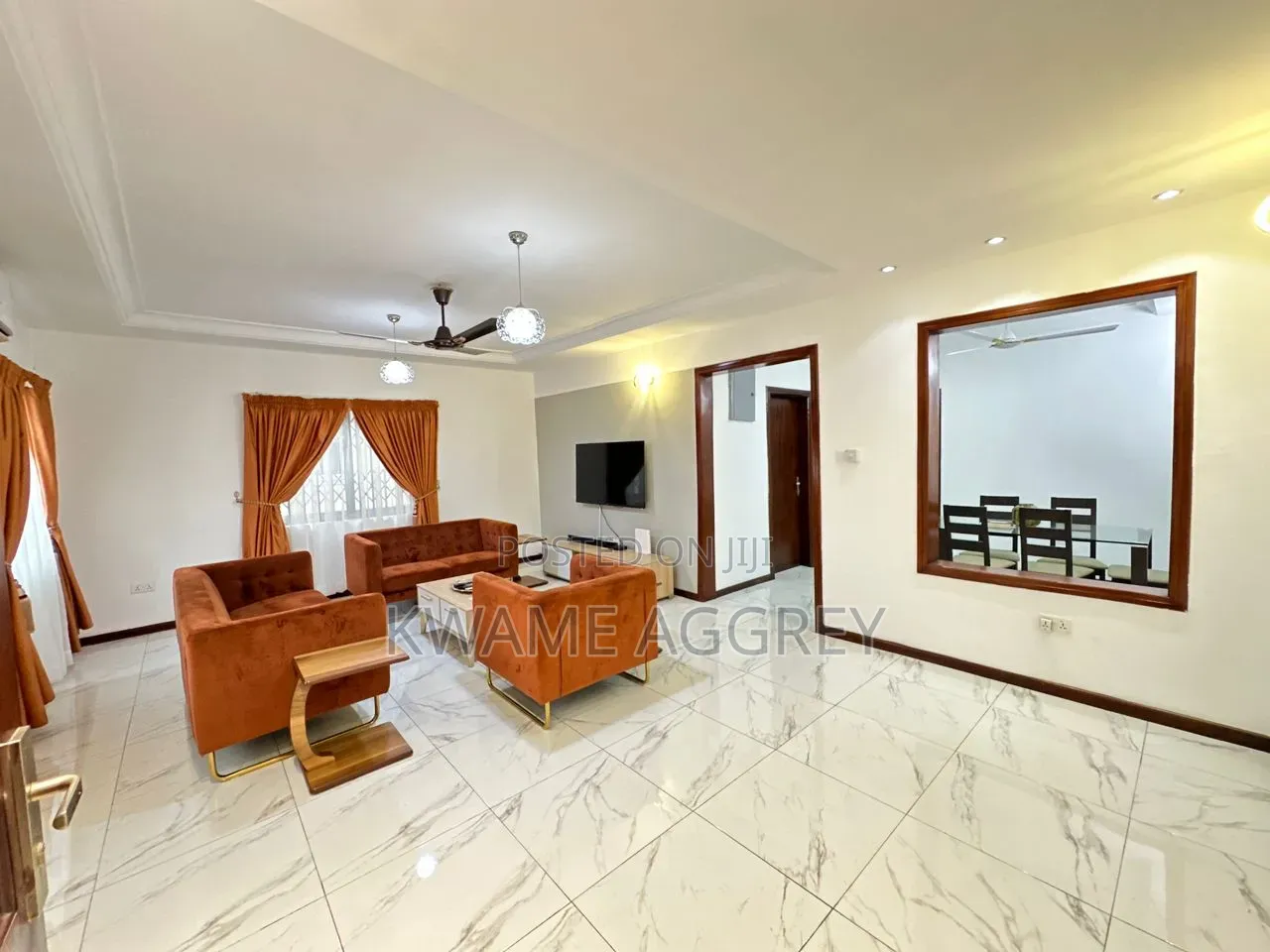 Furnished 1bdrm Apartment in Adjiriganor for rent