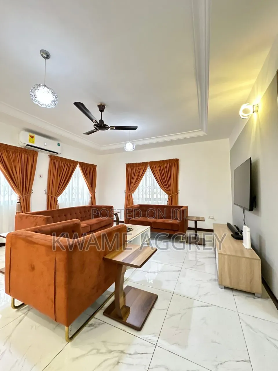 Furnished 1bdrm Apartment in Adjiriganor for rent
