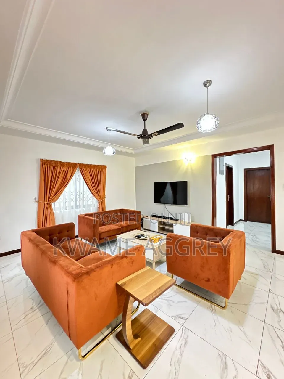 Furnished 1bdrm Apartment in Adjiriganor for rent