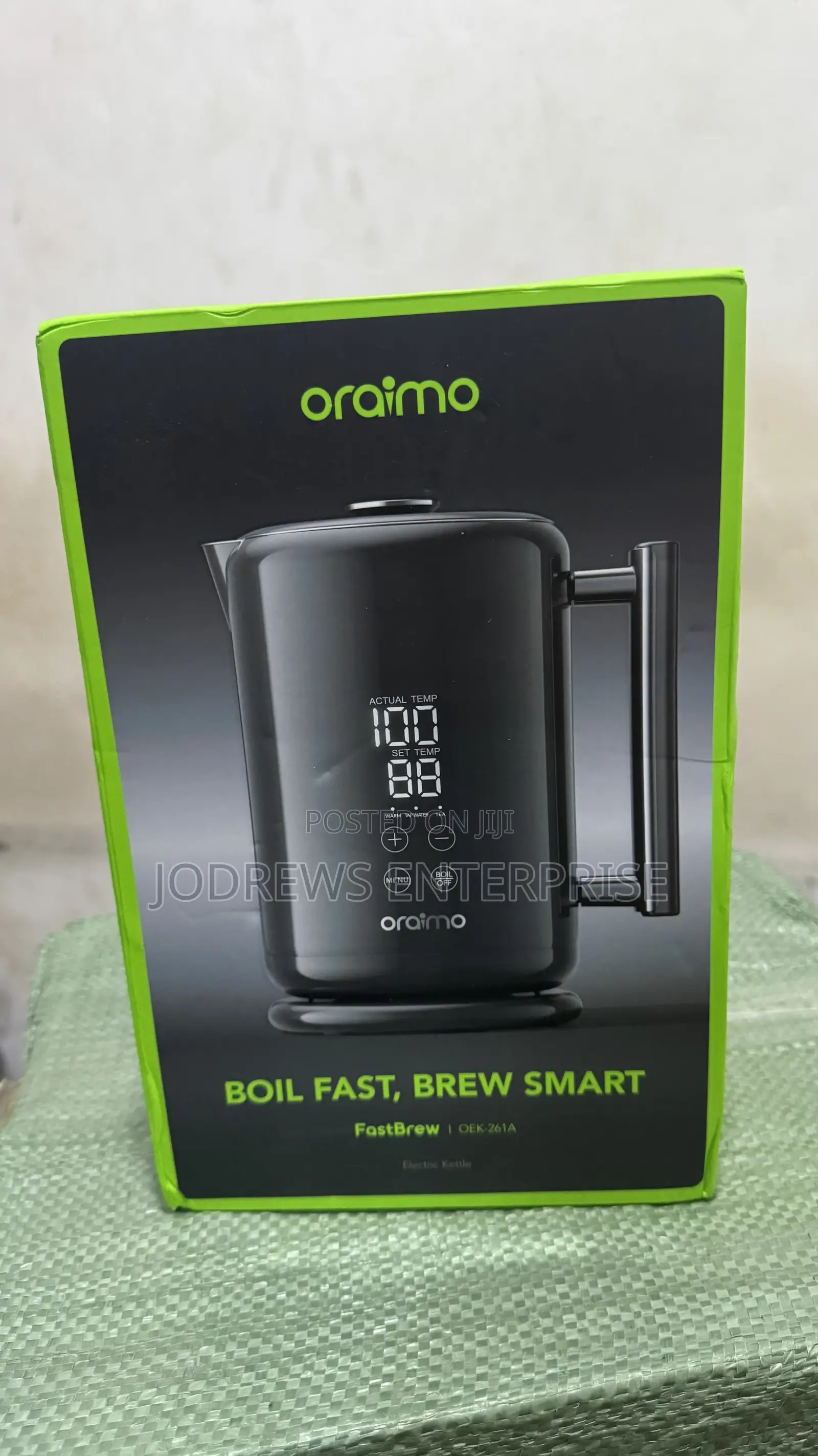 Oraimo Fastbrew Fast Smart 1.7l 316 Stainless Steel Electric Kettle
