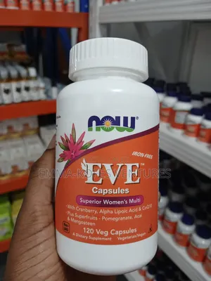 Now Eve Women's Multivitamin 120veg Capsules - Iron Free + Superfruits