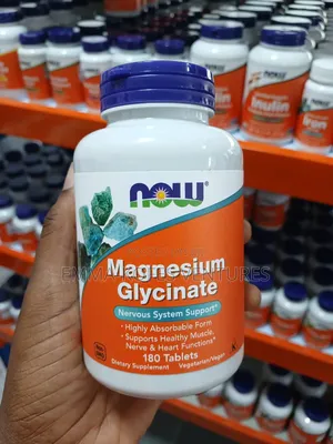 Now Magnesium Glycinate - For Sleep, Nerves, Muscle Heart Support
