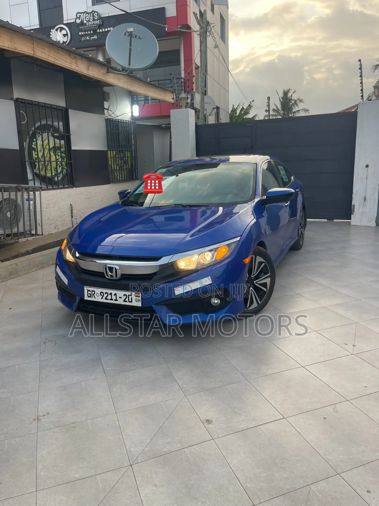 Honda Civic EX-L 4dr Sedan (1.5L 4cyl) 2016 Blue