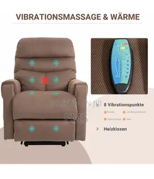 Homcom 713-134v90gy Electric Power Lift Massage Chair,