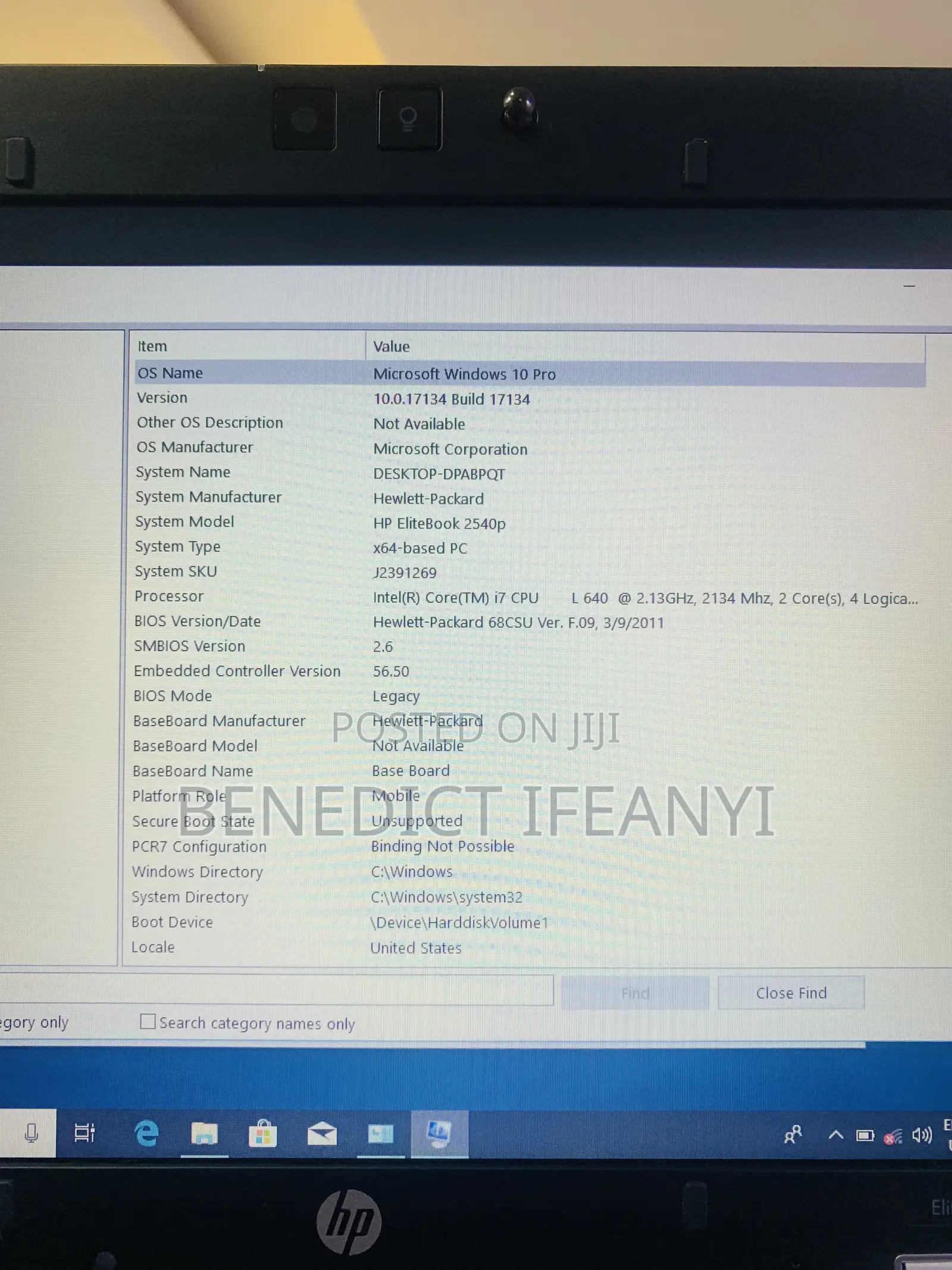 Laptop HP EliteBook 2540P 4GB Intel Core i7 HDD 250GB