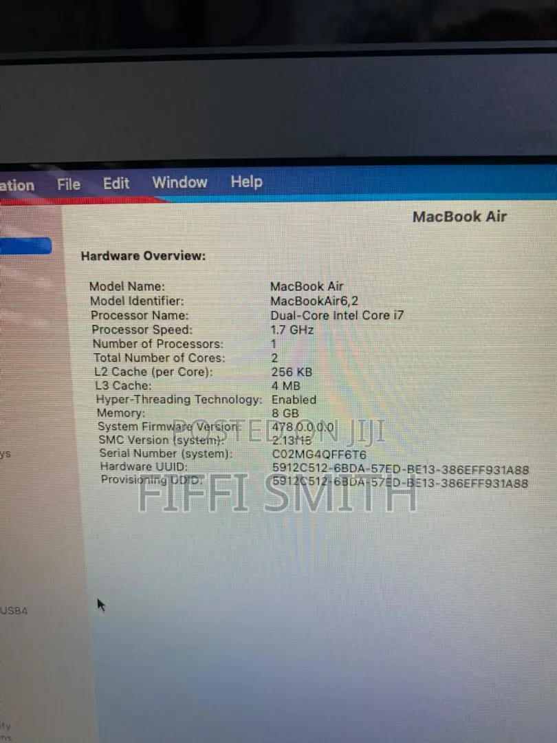 Laptop Apple MacBook Air 2013 8GB Intel Core 7 SSD 500GB