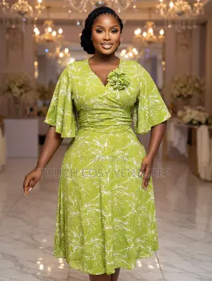 Lime Radiance Floral Wrap Dress (2xl/Uk 14)
