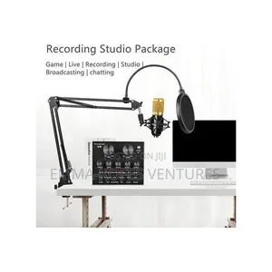 Mythco V8 Live Sound Card Podcast Equipment Bundle Bm-800