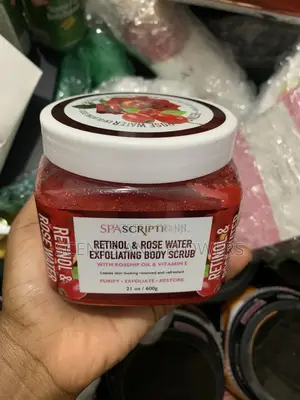 Spascriptions Retinol Rose Water Exfoliating Body Scrub