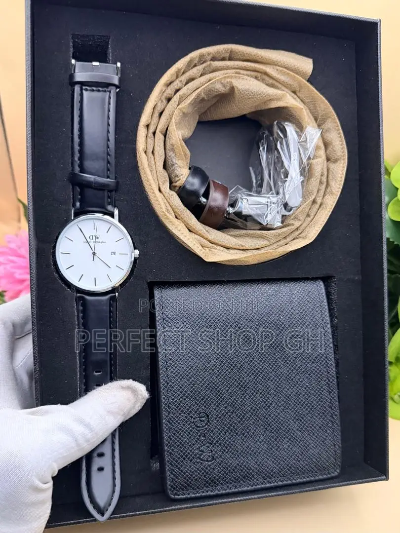 Luxury Dw Watch, Belt Wallet Gift Set