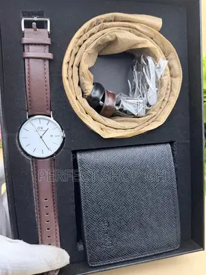 Luxury Dw Watch, Belt Wallet Gift Set
