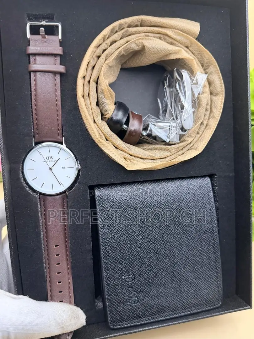 Luxury Dw Watch, Belt Wallet Gift Set