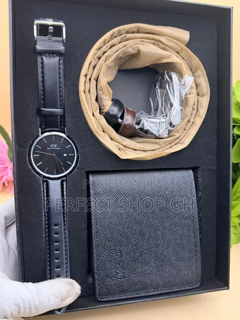 Luxury Dw Watch, Belt Wallet Gift Set