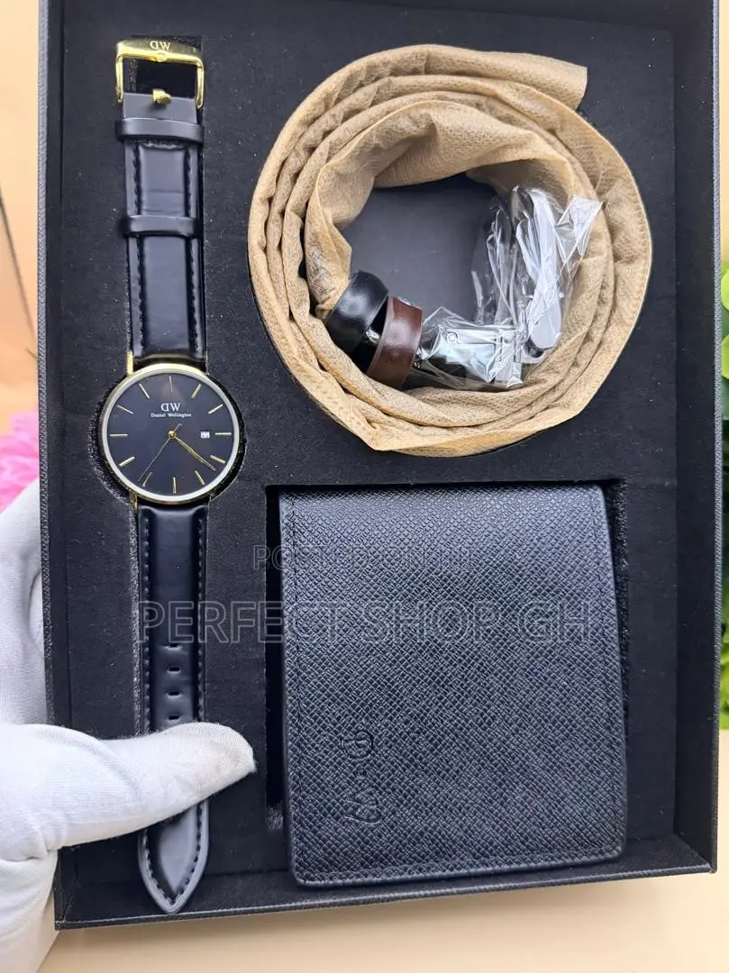 Luxury Dw Watch, Belt Wallet Gift Set