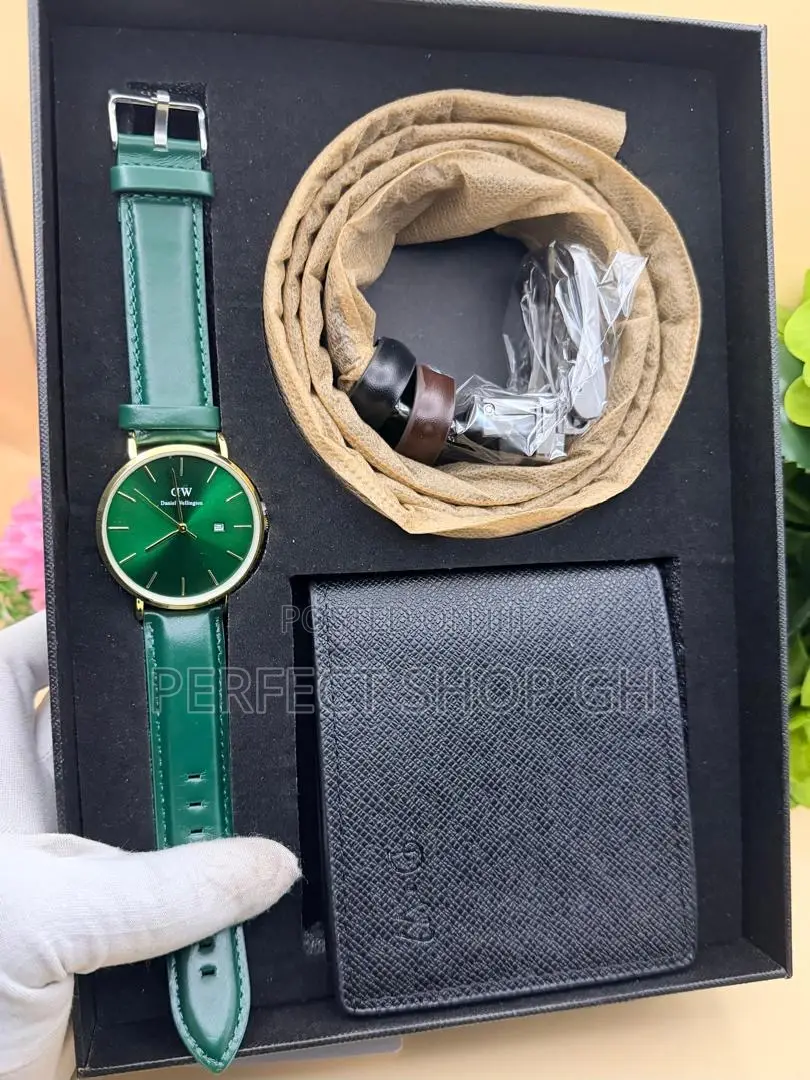 Luxury Dw Watch, Belt Wallet Gift Set