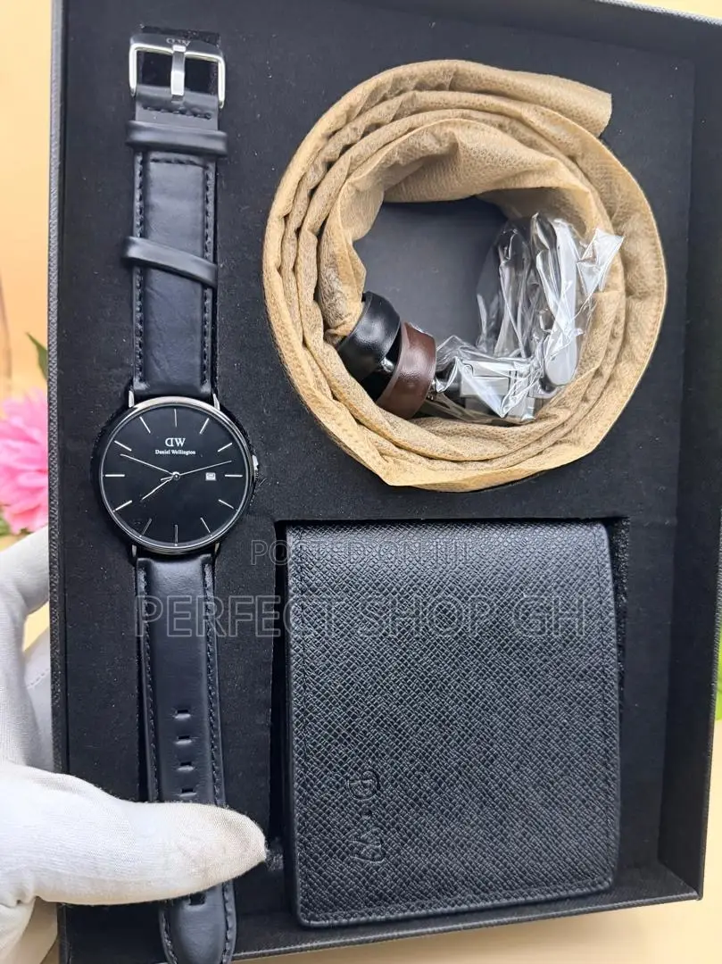 Luxury Dw Watch, Belt Wallet Gift Set