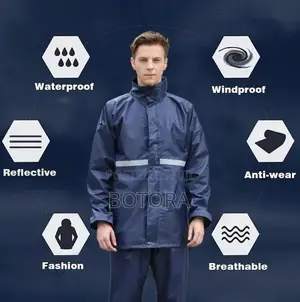 Heavy Duty Waterproof Rain Suit for Men – Top Bottom With Hood