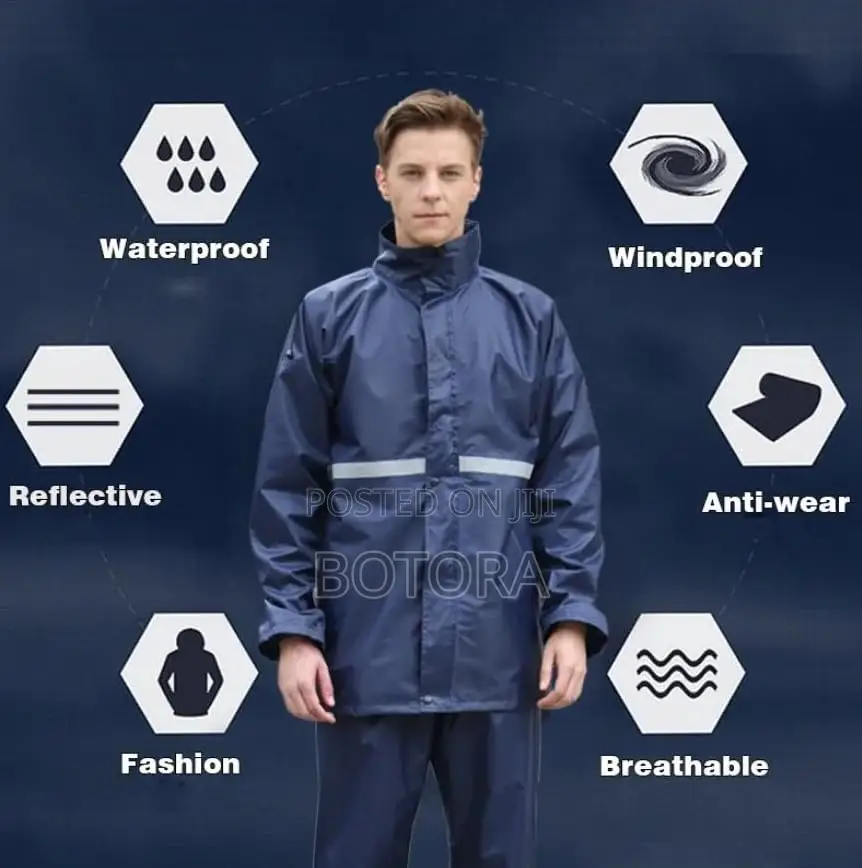 Heavy Duty Waterproof Rain Suit for Men – Top Bottom With Hood