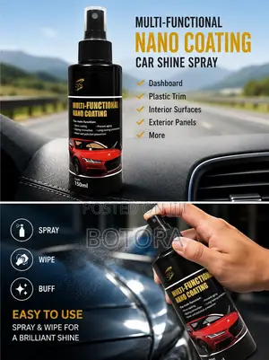 Multi-Functional Nano Coating Car Shine Spray 150ml -Gloss Finish