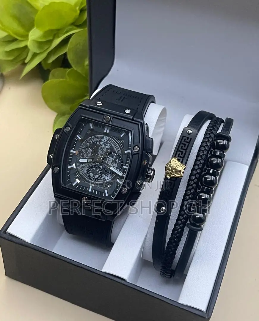 Original Hublot Watch With Bracelet – Luxury Men's Gift Set |