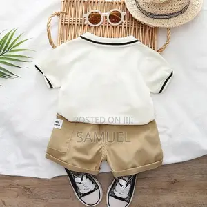 2pcs Baby Boy Cotton Clothes Set