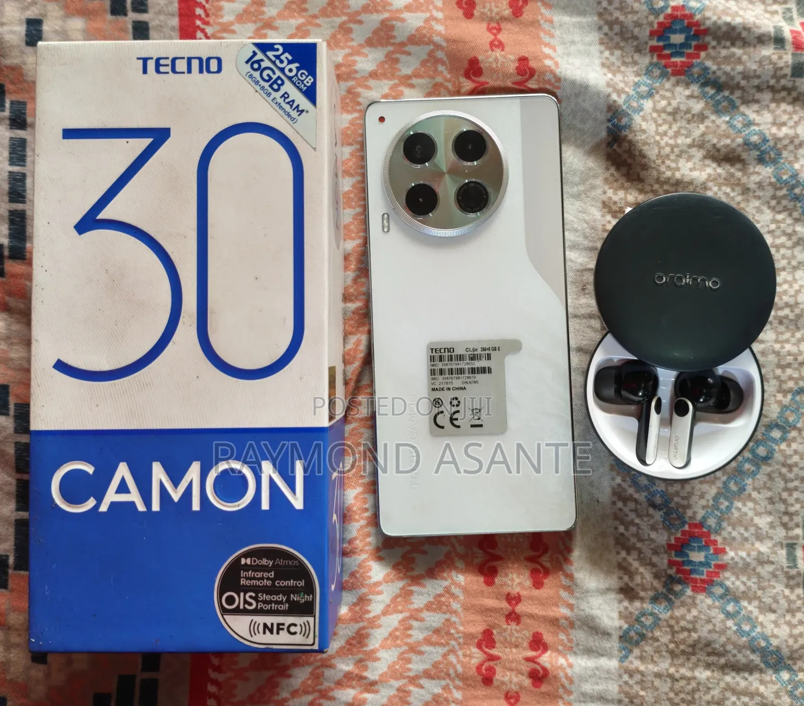 Tecno Camon 30 5G 256 GB Silver