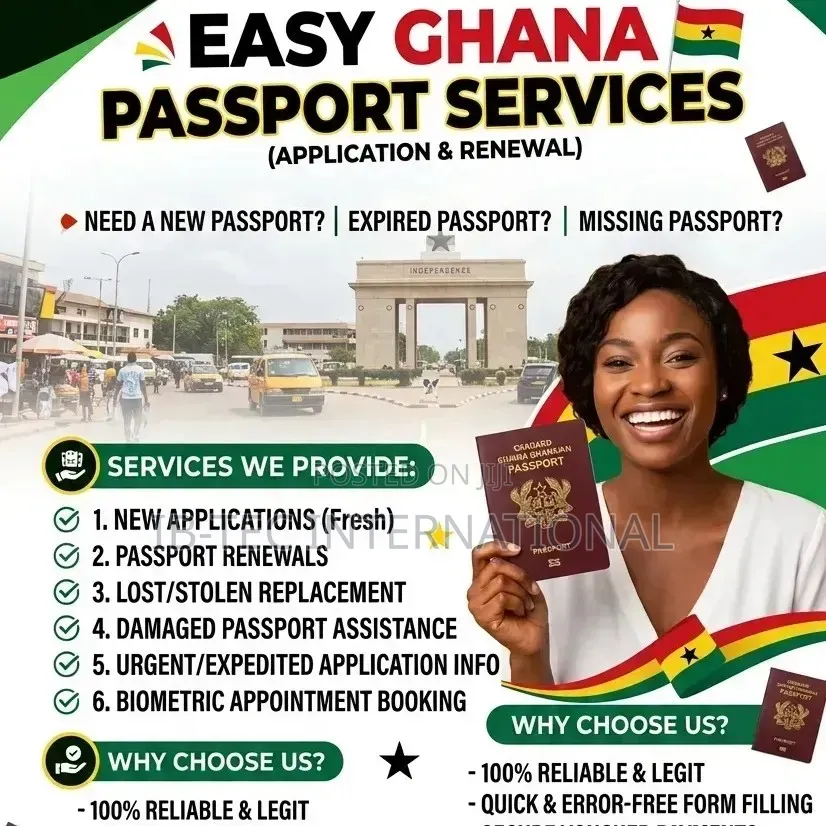 Ghana Passport, Birthcert And Visa Application