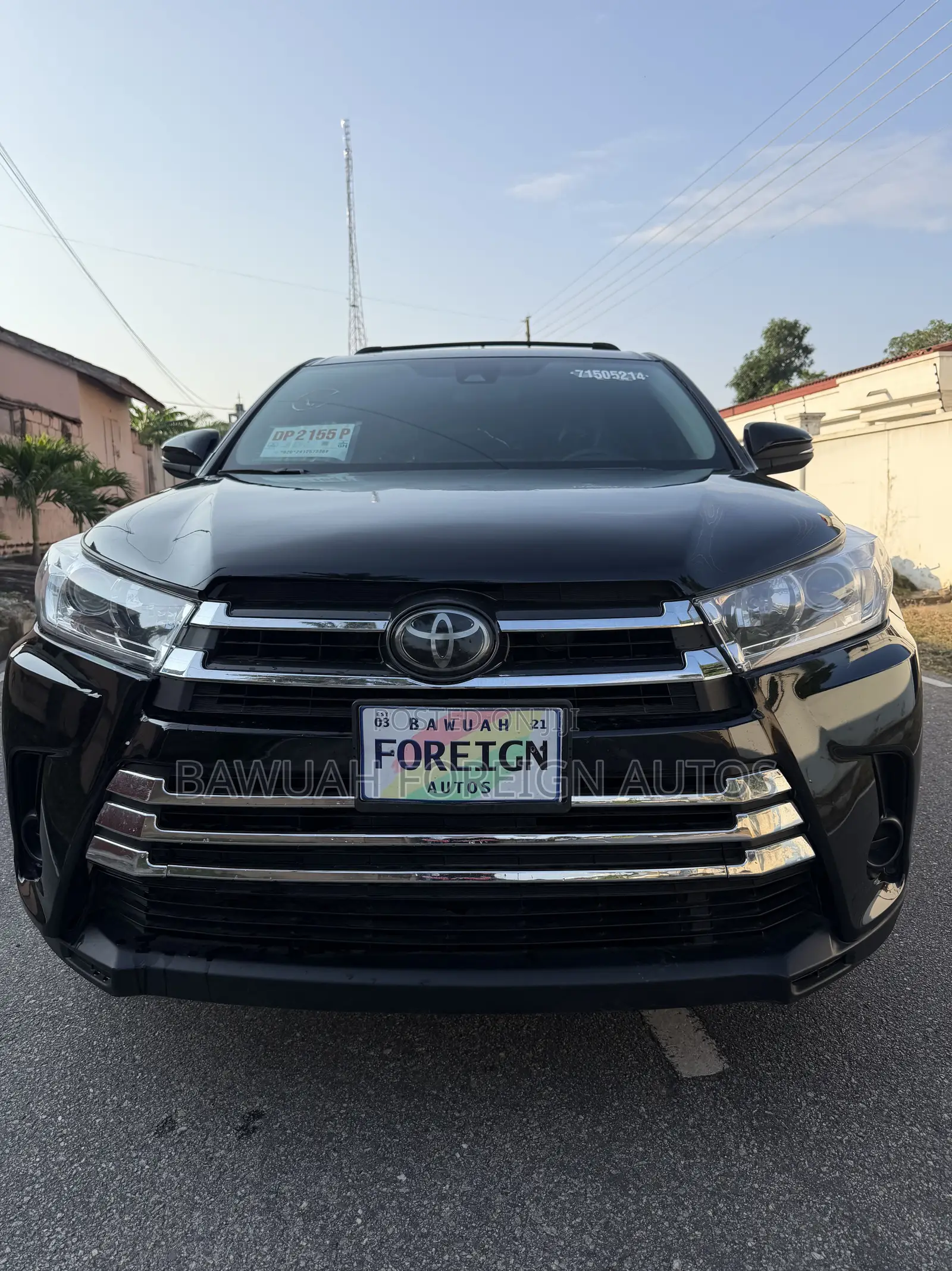 Toyota Highlander LE 4x2 (2.7L 4cyl 6A) 2018 Black