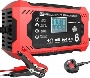 Car Battery Charger Maintainer 6a 12v Smart Battery Charger LCD