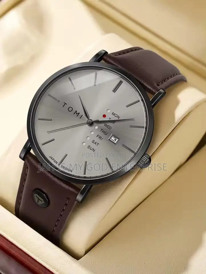 Tomi T019 Luxury Business Watch-Coffee Ash