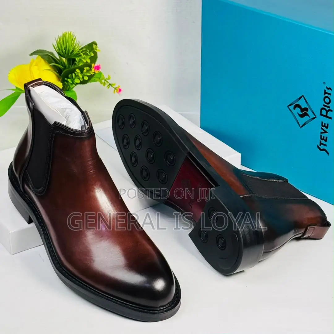 Steve Riots Brown Men’S Leather Chelsea Boot