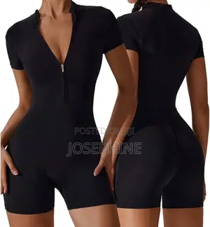 Zip-Up Spandex Romper