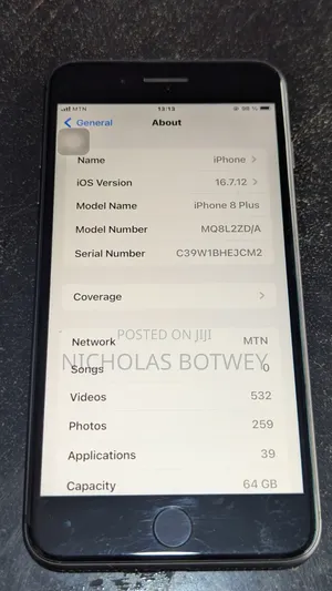 Apple iPhone 8 Plus 64 GB Black