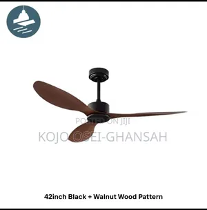 Modern 3-Blade BLDC Ceiling Fan With Remote. Silent Energy Efficient