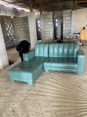 5 Seater Lshape Italian Leather Sofa