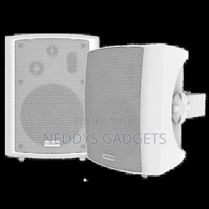 Vision 5.25" Pair White Wall Speakers and Amplifier