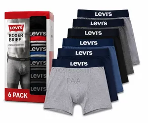 Levi's Men's Boxer Brief Cotton Fabric 6pack