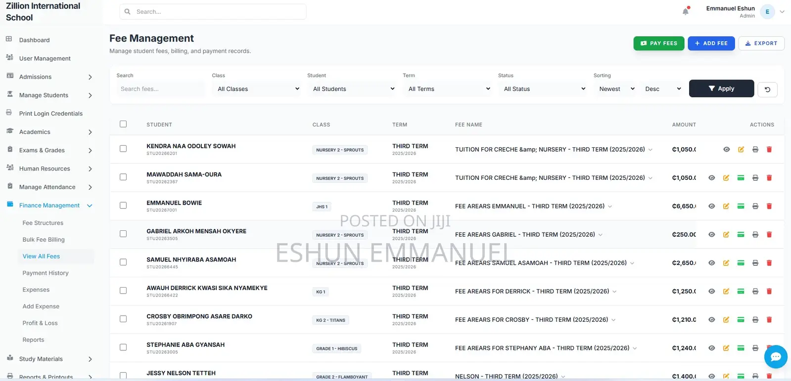 School Management System