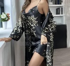 Elegant Mid-Length Nightgown With Full Length Lace-Up Closure